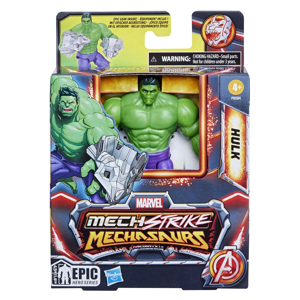 Marvel Mech Strike Mechasaurs figurine Hulk de 11 cm