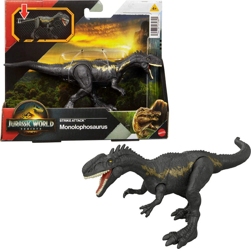 Jurassic World Rebirth Combat Extrême Figurine Monolophosaure