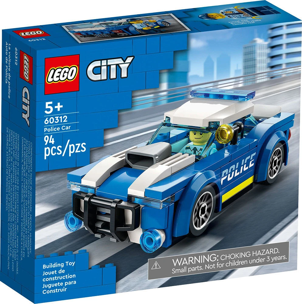 LEGO City La voiture de police 60312 Ensemble de construction (94 pièces)