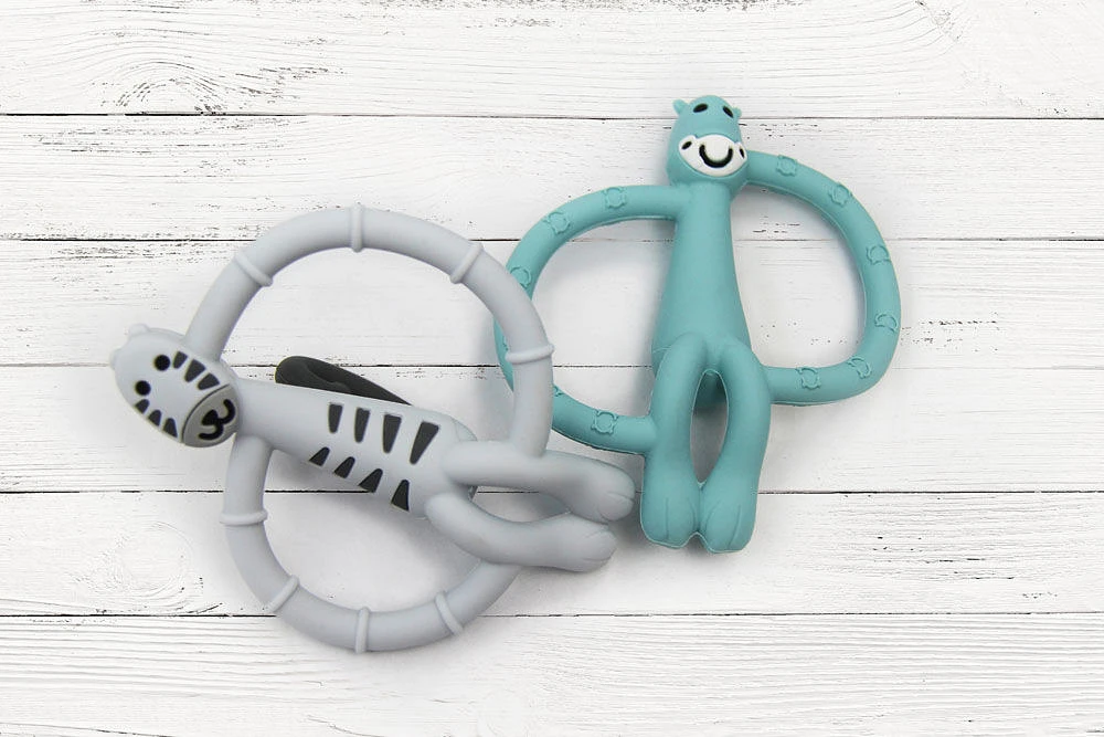 Silisafari Zebra Silicone Teether