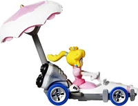 Hot WheelsMariokart Princess Peach B-Dasher & Peach Parasol
