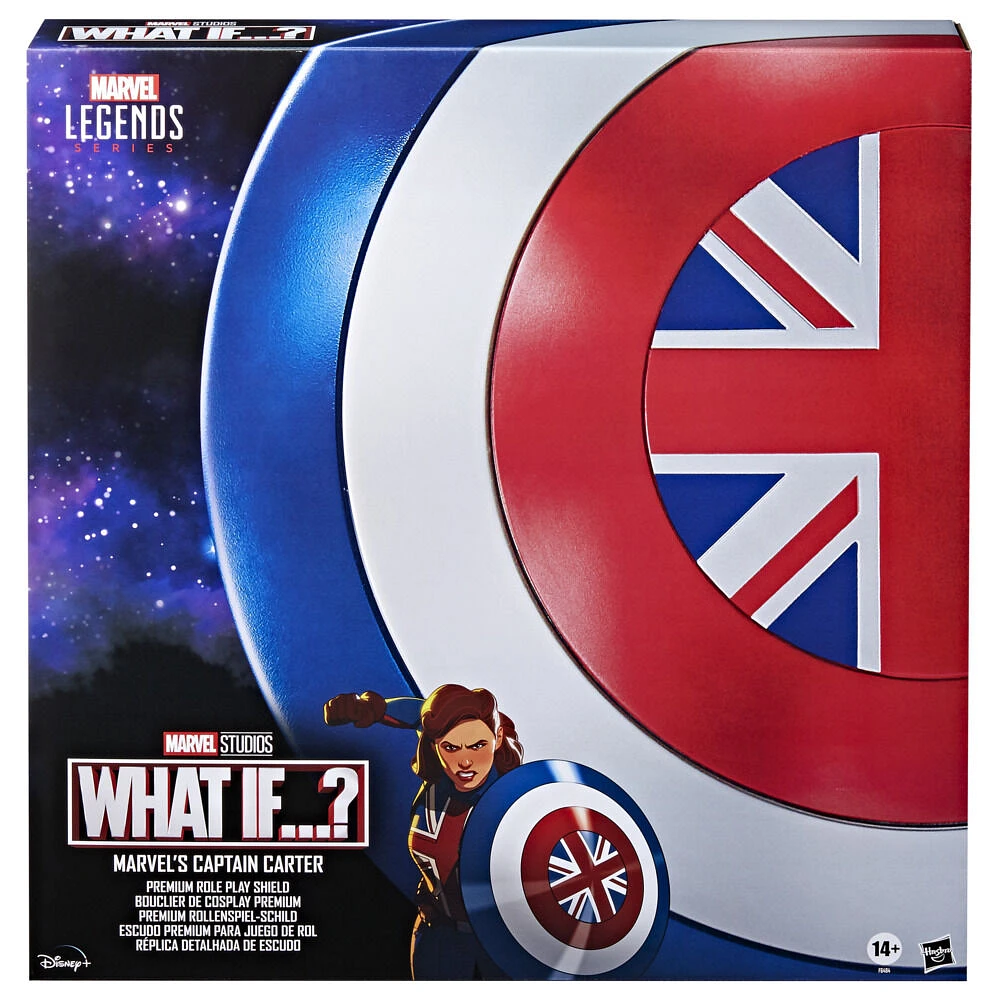 Marvel Legends Series, bouclier de cosplay premium de Captain Carter, équipement de cosplay pour adultes