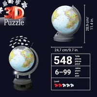 Ravensburger: Globe with Light 540pc 3D Puzzle