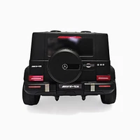 KIDSVIP Voiture 2 places à enfourcher Mercedes G Series 24V 4x4 pour enfants sous licence officielle avec roues en caoutchouc, musique, RC - Noir mat