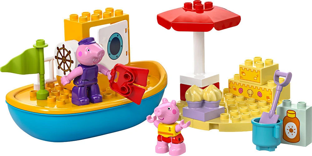 Ensemble LEGO DUPLO Le voyage en bateau de Peppa Cochon 10432