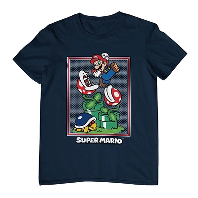 Super Mario- Navy Blue T-Shirt