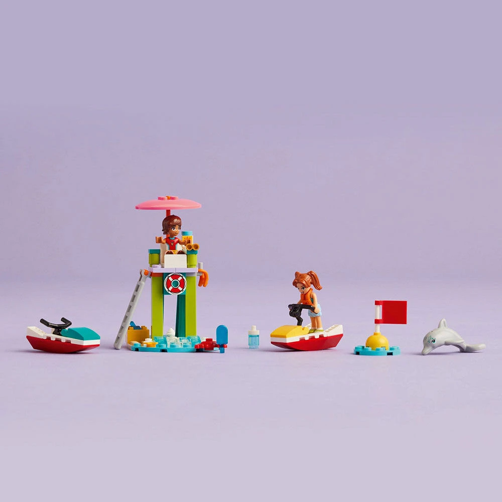 LEGO Friends Beach Water Scooter Lifeguard Toy Set for Kids, Learning and Imaginative Play 42623