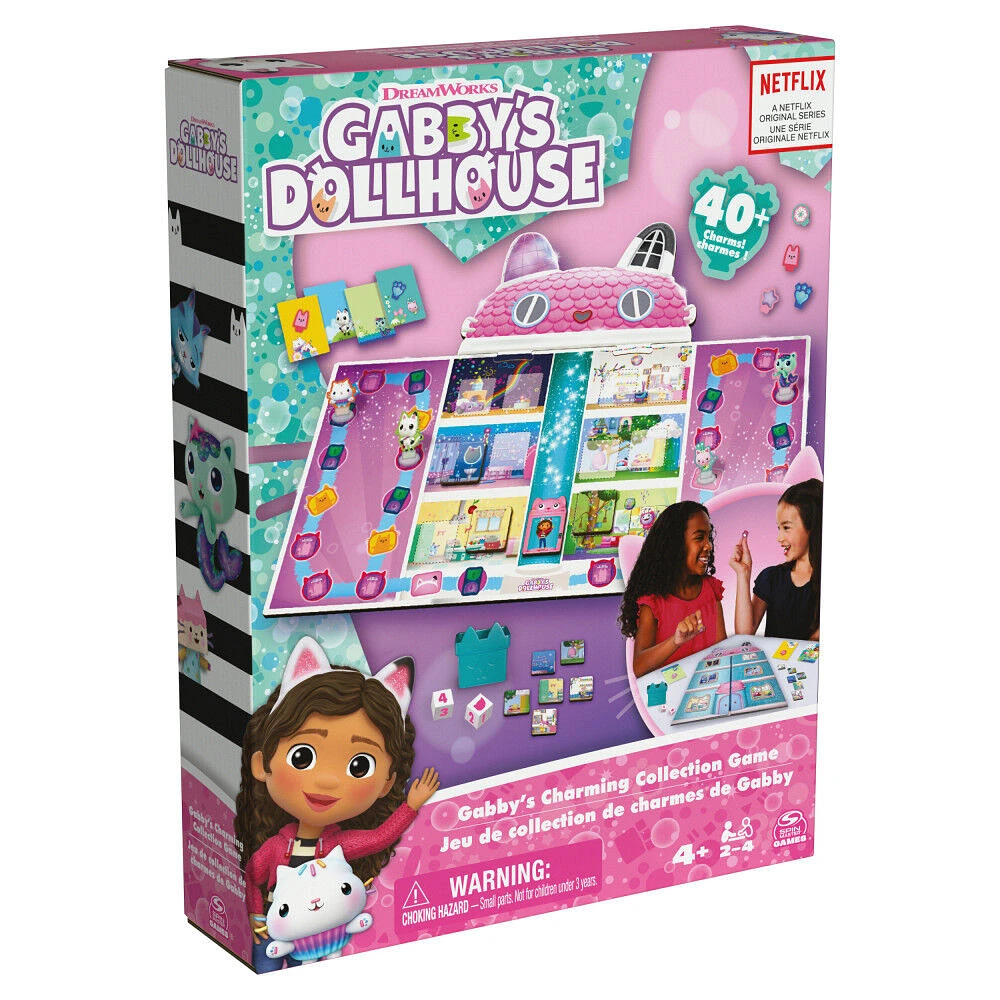 Gabby's Dollhouse, Charming Collection Game Board Game for Kids Based on the Netflix Original Series Gabby's Dollhouse Toys