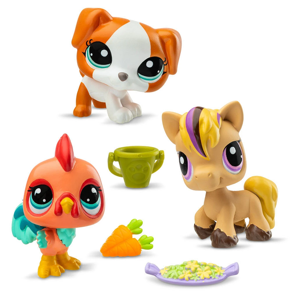 Trios d'animaux Littlest Pet Shop - Animaux de basse-cour