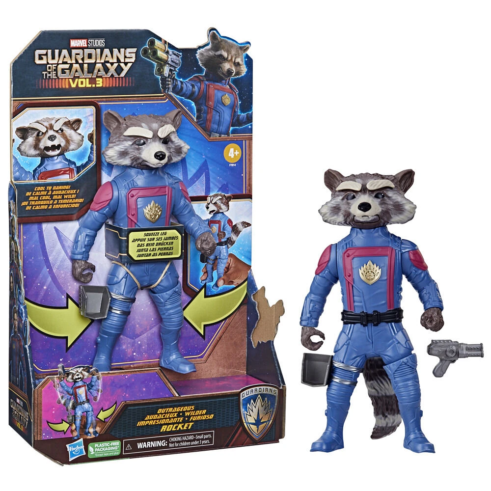 Marvel Studios Gardiens de la galaxie Vol. 3, figurine articulée Marvel's Rocket