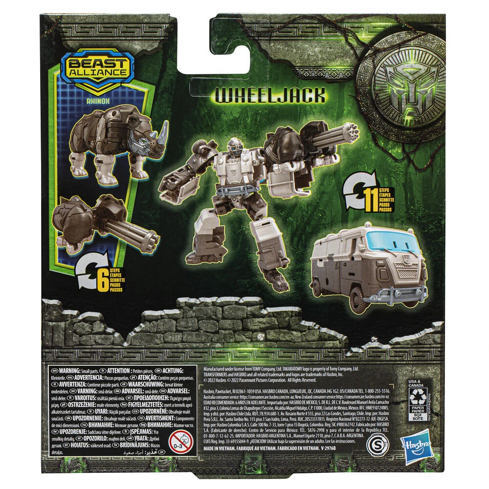 Transformers: Rise of the Beasts, pack de 2 figurines Beast Alliance Beast Weaponizers Wheeljack, échelle 12,5 cm