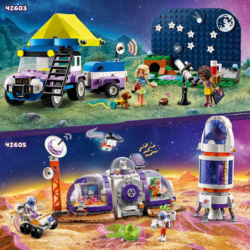 LEGO Friends La base spatiale et la fusée pour Mars; kit de construction pour aventuriers 42605