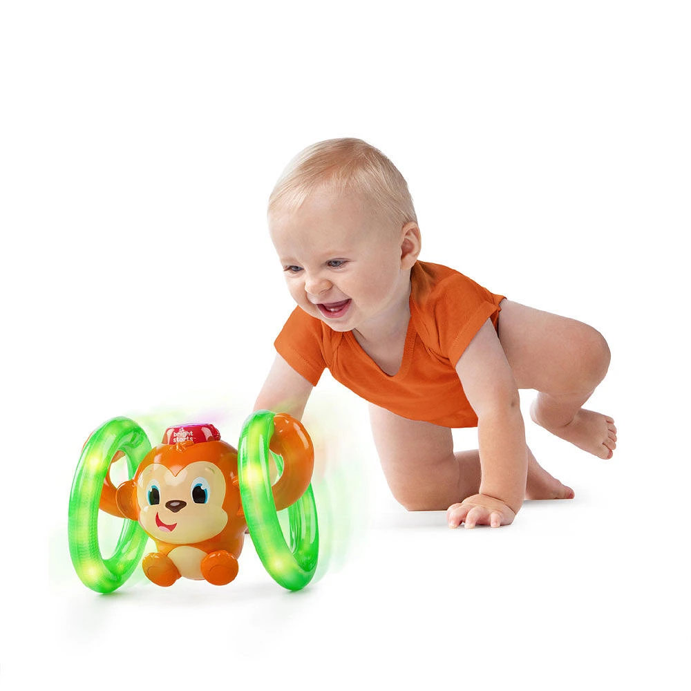 Bright Starts - Lights, Lights Baby Roll & Glow Monkey