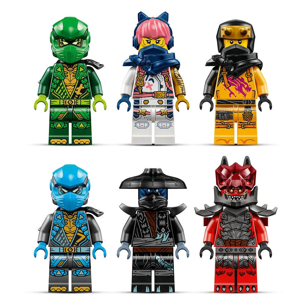 LEGO NINJAGO Thunderfang, le dragon du chaos, jouet de ninjas, ensemble de combat avec 6 figurines 71832