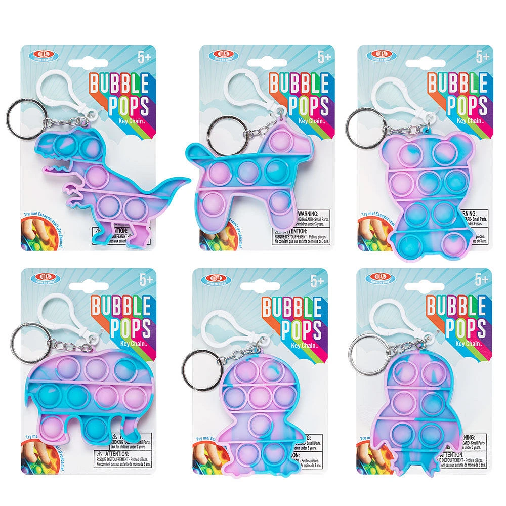ALEX - Bubble Pop Key Chain Tye Dye - One per purchase