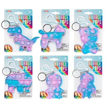 ALEX - Bubble Pop Key Chain Tye Dye - One per purchase