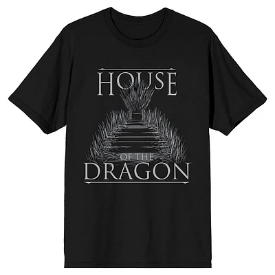 House of the Dragon The Iron Throne Black T-Shirt