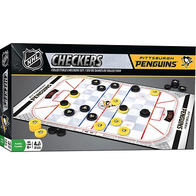 Pittsburgh Penguins Checkers Board Game