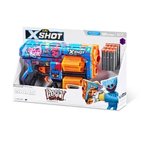 Pistolet Dread X-Shot Skins - Décoration Poppy Playtime (12 Fléchettes) par ZURU