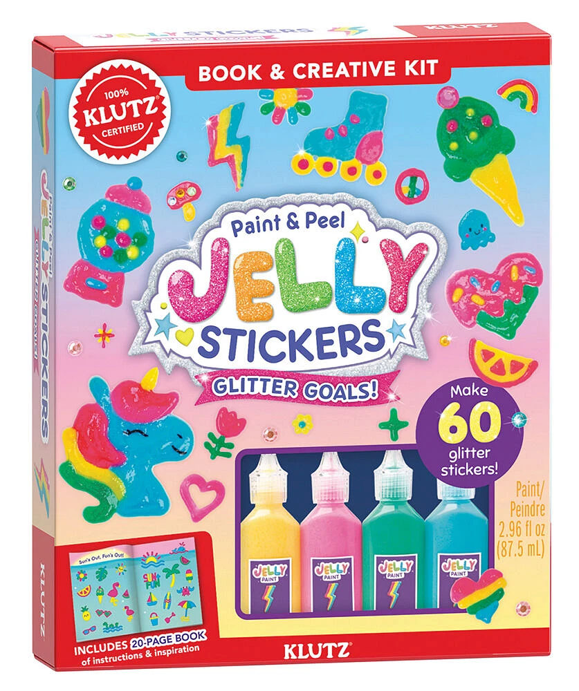 Paint & Peel Jelly Stickers: Glitter Goals! - Édition anglaise