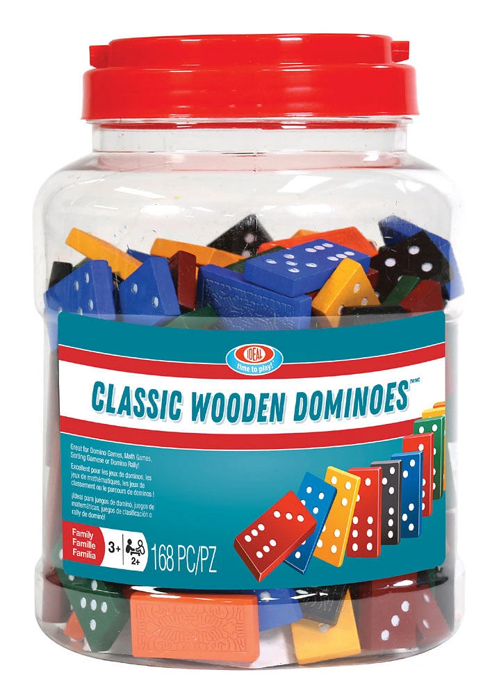 Ideal Games - Classic Wooden Dominoes - R Exclusive