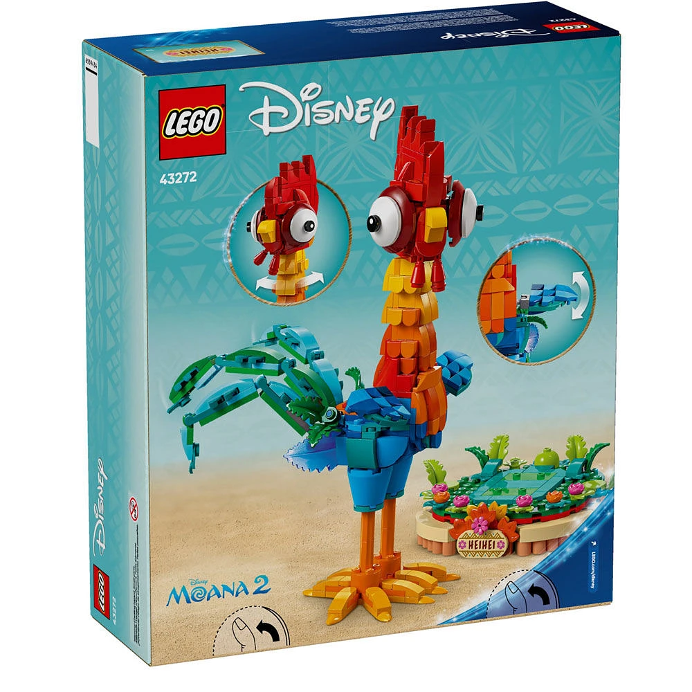 LEGO Disney Moana 2 Heihei, Ensemble de modèle d'animal à construire, Ensemble de jeu de construction 43272