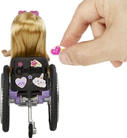 Barbie- Chelsea- Poupée et fauteuil roulant