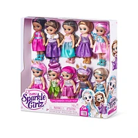 Zuru Ensemble de 10 poupées Sparkle Girls Little Friends (les styles peuvent varier) - Notre exclusivité