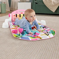 Fisher-Price - Tapis piano Lumières et Apprentissage, pour bébé, rose - Édition anglaise