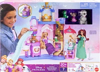 Disney Princess Pet Palace Playset with 7 Play Areas, 3 Animal Friends & 20+ Furniture & Accy
