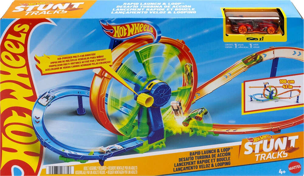 Hot Wheels Action Coffret de Jeu Lancement rapide et boucle
