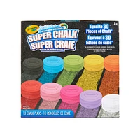 Crayola Super Chalk, 10 Count