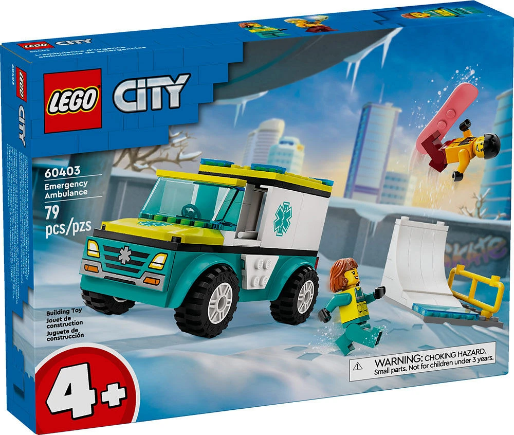 LEGO City Emergency Ambulance and Snowboarder 60403