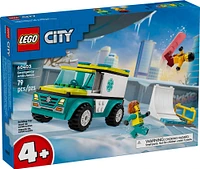 LEGO City Emergency Ambulance and Snowboarder 60403