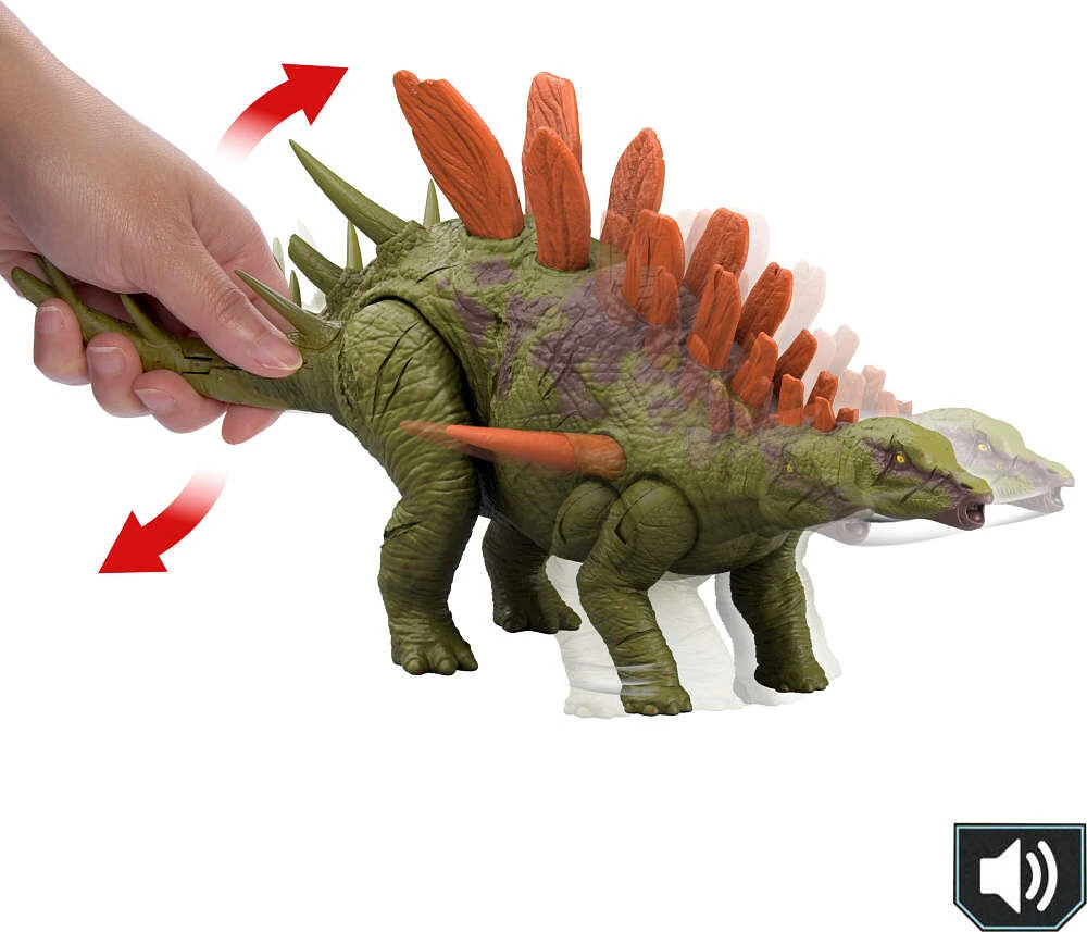 Jurassic World Chaos Theory Wild Roar Kentrosaurus Action Figure