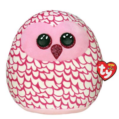 Ty Squish Pinky Pink Owl inch