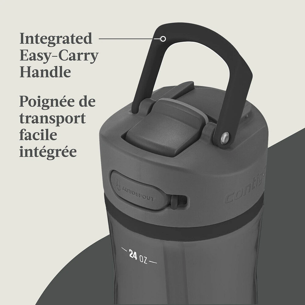 Bouteille d’eau Ashland 2.0 avec couvercle AUTOSPOUT, réglisse, 709 ml