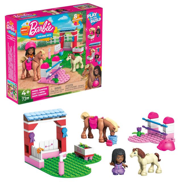 MEGA Barbie Color Reveal Train N Wash Pets