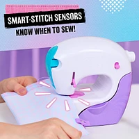 Cool Maker, Stitch 'N Style Fashion Studio, Pre-Threaded Sewing Machine Toy with Fabric and Water Transfer Prints, Arts & Crafts Kids Toys