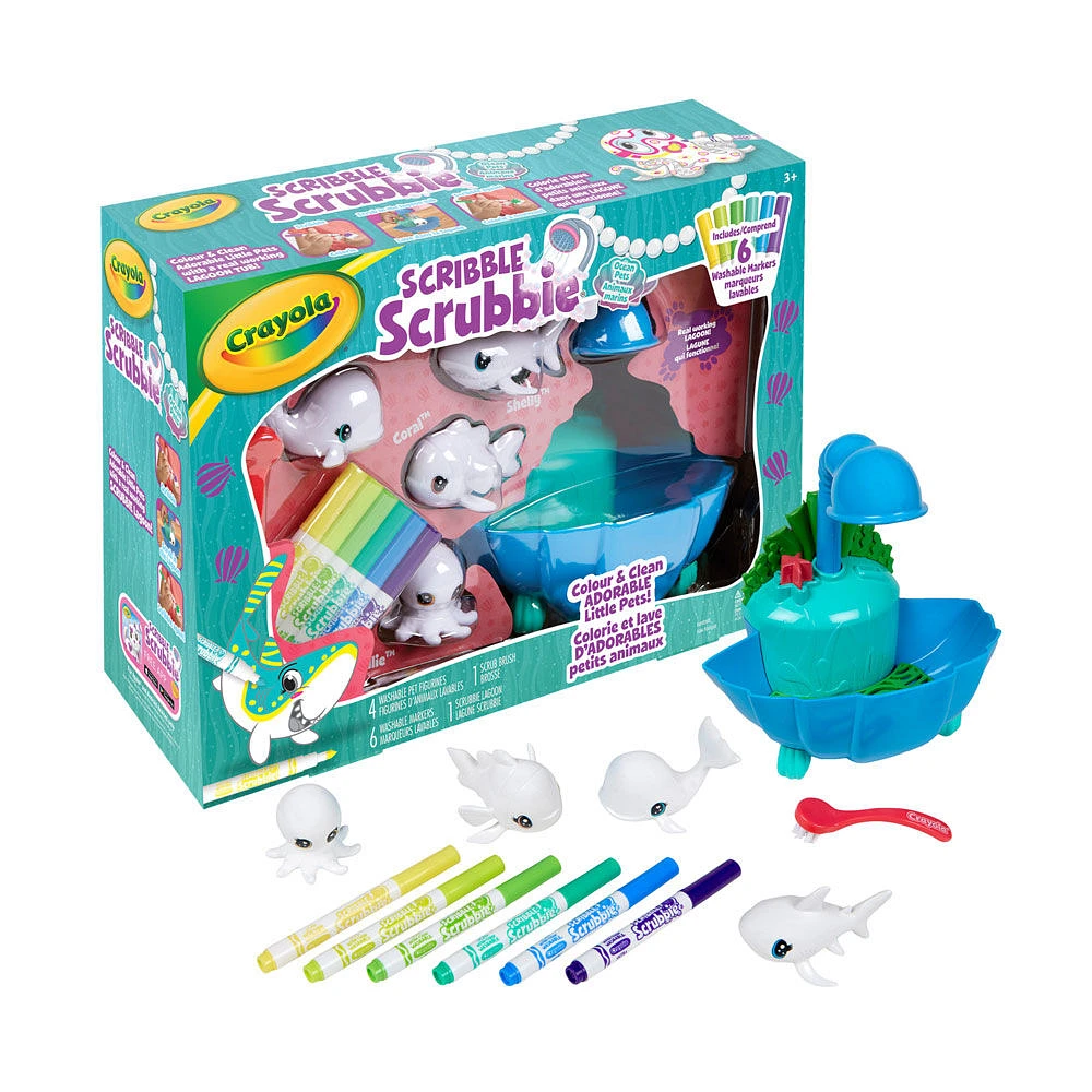 Scribble Scrubbie Ocean Pets: Lagoon Tub Set