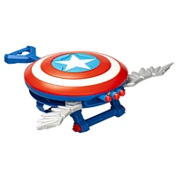 Marvel Studios Captain America Brave New World NERF Skyshot Blaster, Shield Roleplay Toy