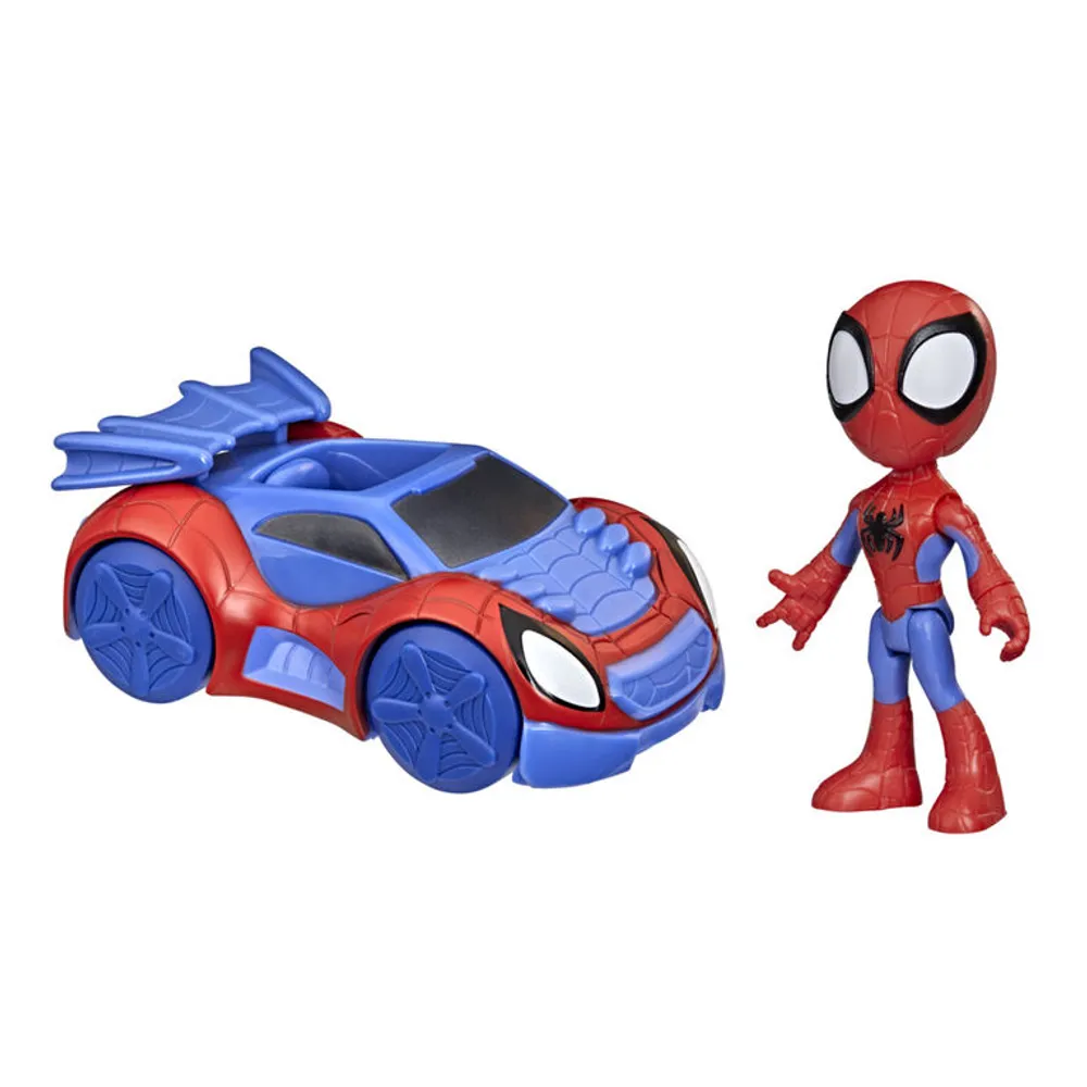 Hasbro Spidey and His Amazing Friends Spidey Action Figure And Web-Crawler  Vehicle