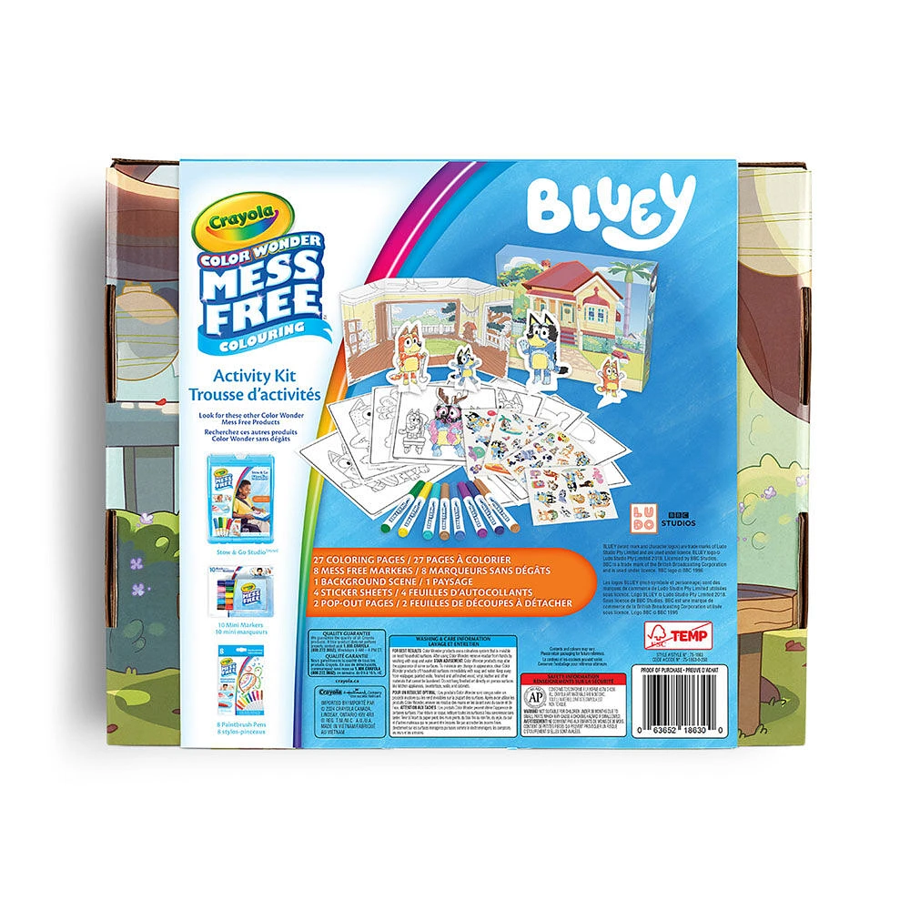 Crayola Color Wonder Mess-Free Bluey Activity Kit