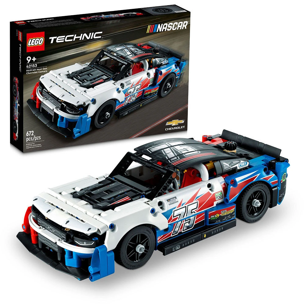 LEGO Technic NASCAR Next Gen Chevrolet Camaro ZL1 42153 Building Toy Set for Kids Aged 9+ Who Love Race Car Toys (672 Pieces)