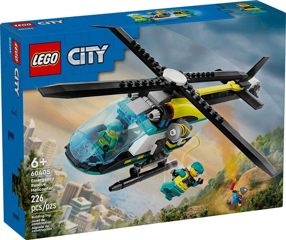 LEGO City Emergency Rescue Helicopter Building Kit 60405