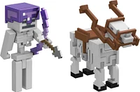 Minecraft 3.25-inch Action Figure 2-Packs with 2 Figures and 2 Accessories, Collectible Toys