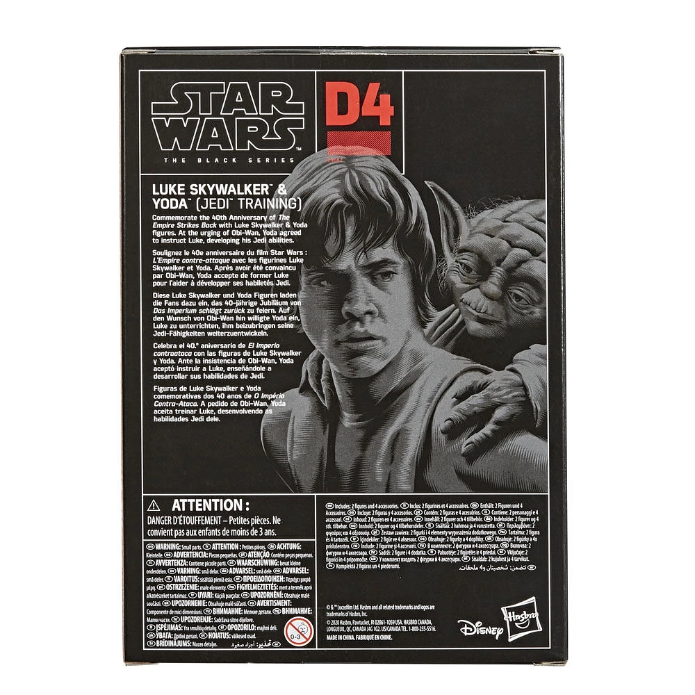 Star Wars The Black Series Luke Skywalker and Yoda (Jedi Training) 6-Inch-Scale Star Wars: The Empire Strikes Back 40th Anniversary Figures