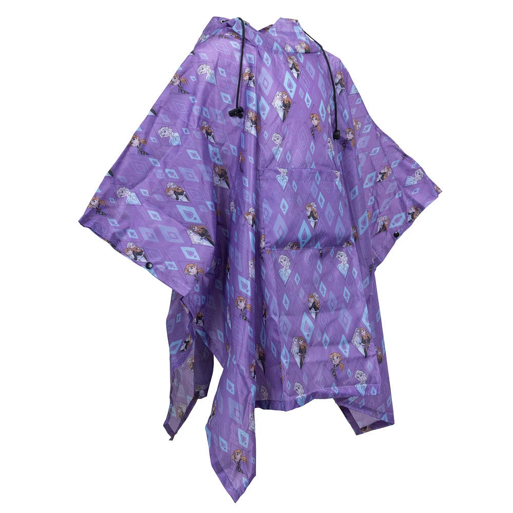 Disney Poncho Repliable Pour Enfant La Reine Des Neiges Violet