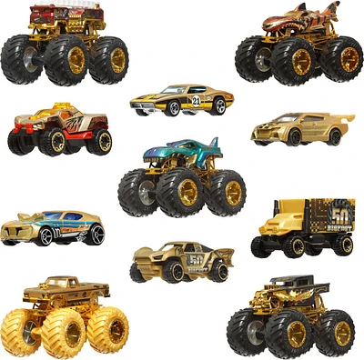 Hot Wheels-Trophy Champions-Coffret véhicules Monster Trucks