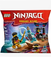 LEGO NINJAGO Arin vs. Dragonian Battle Building Toy -with 2 Minifigures from Dragons Rising TV Show - 30700